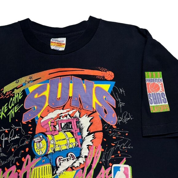 Vintage Phoenix Suns 1990 Train Breakthrough T-Shirt - Picture 4 of 4